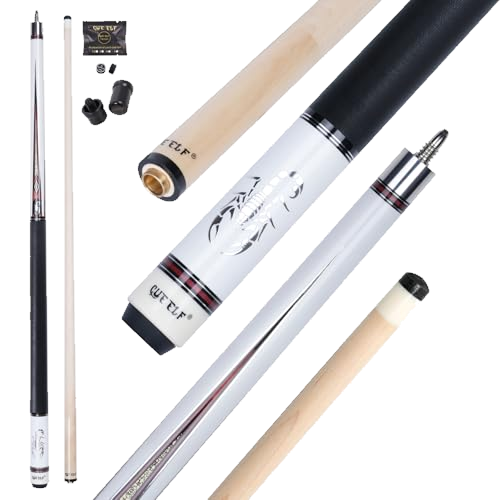 CUEELF Scorpion Pool Cue Low Deflection 12.5mm Maple Titanium Joint